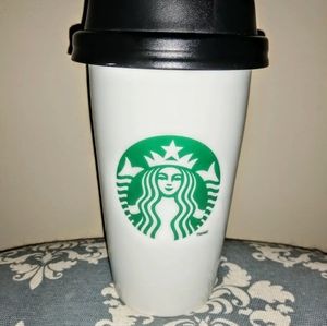 Collectible Starbucks ceramic travel tumbler